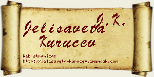 Jelisaveta Kuručev vizit kartica